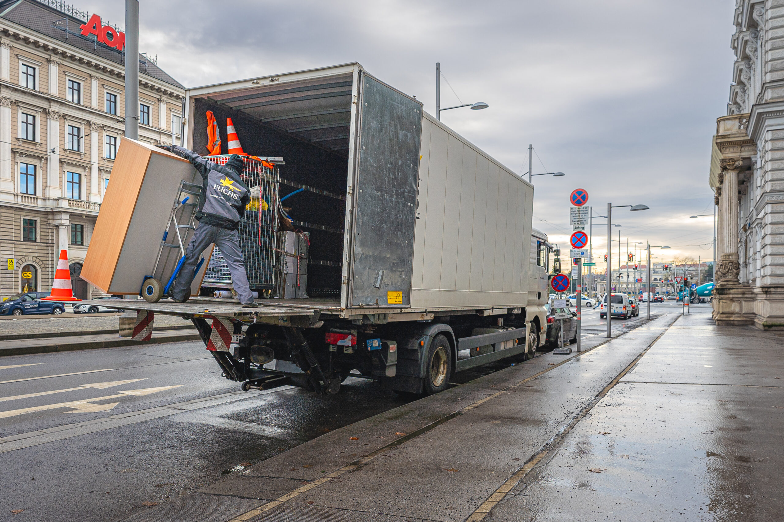 LKW der Spedition Fuchs